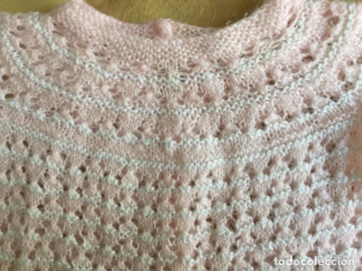 Vintage: JERSEY BEB&Eacute; DE PERL&Eacute; ROSA Y BLANCO - Foto 3