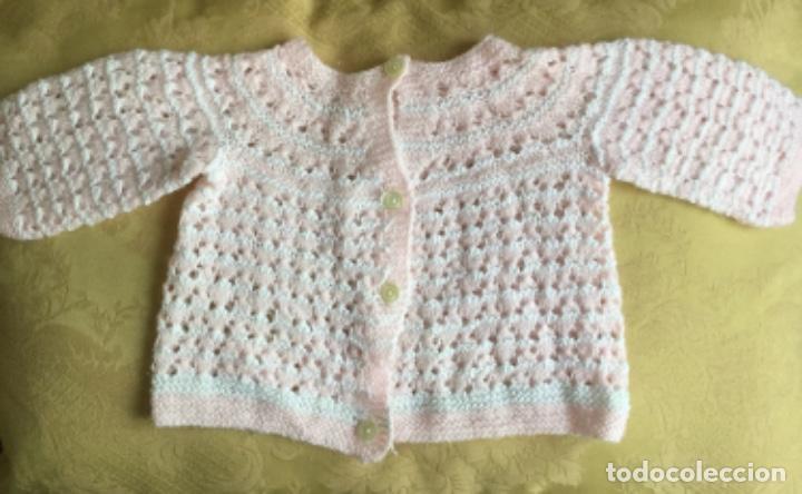 Vintage: JERSEY BEB&Eacute; DE PERL&Eacute; ROSA Y BLANCO - Foto 6