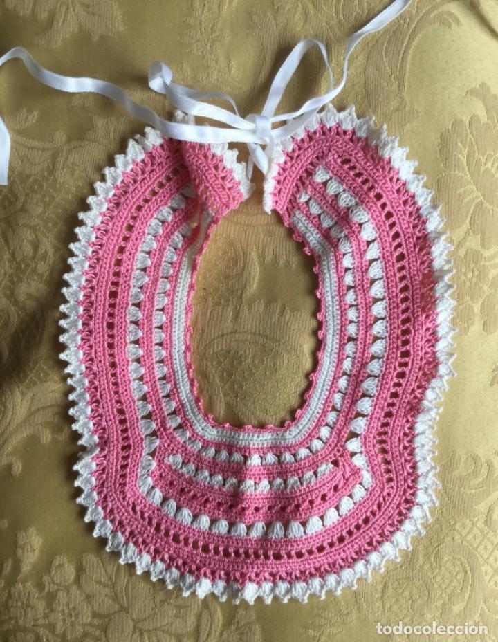 Vintage: ANTIGUO BABERO DE PERL&Eacute; PARA BEB&Eacute; - Foto 5