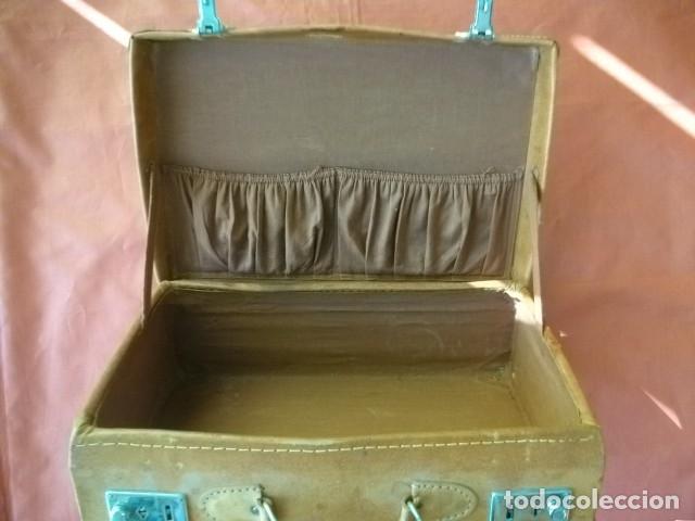 Vintage: ANTIGUO MALET&Iacute;N CUERO - Foto 4