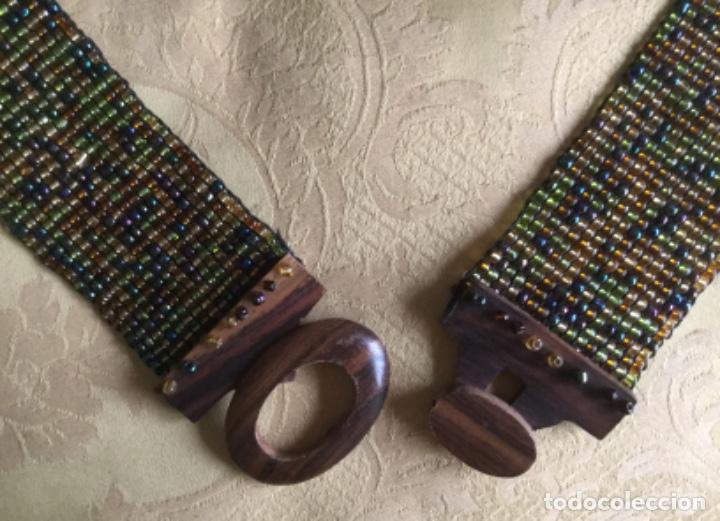 Vintage: CINTURON DE ABALORIOS Y MADERA - Foto 8