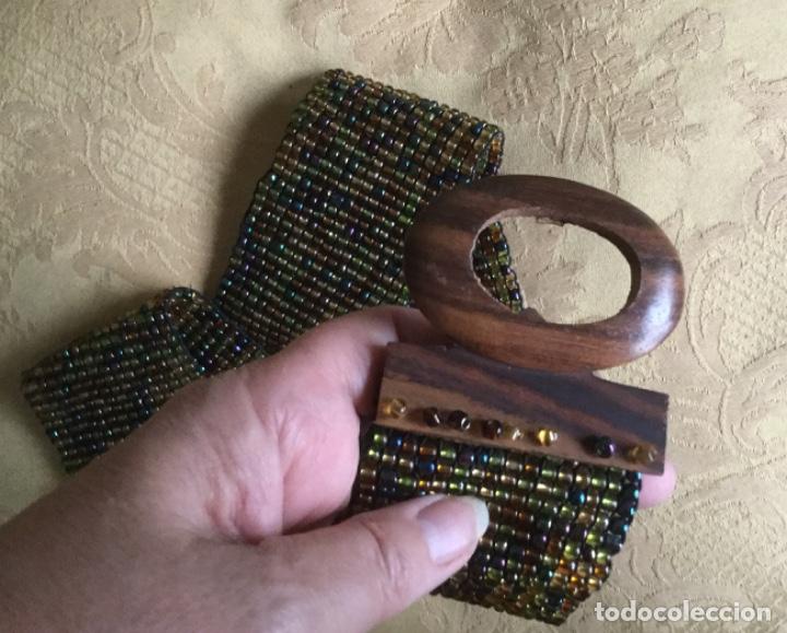Vintage: CINTURON DE ABALORIOS Y MADERA - Foto 12