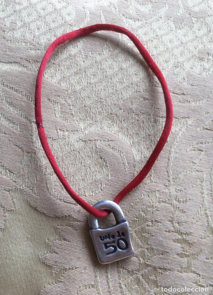 Vintage: CHARM COLGANTE CANDADO DE UNO DE 50 - Foto 3