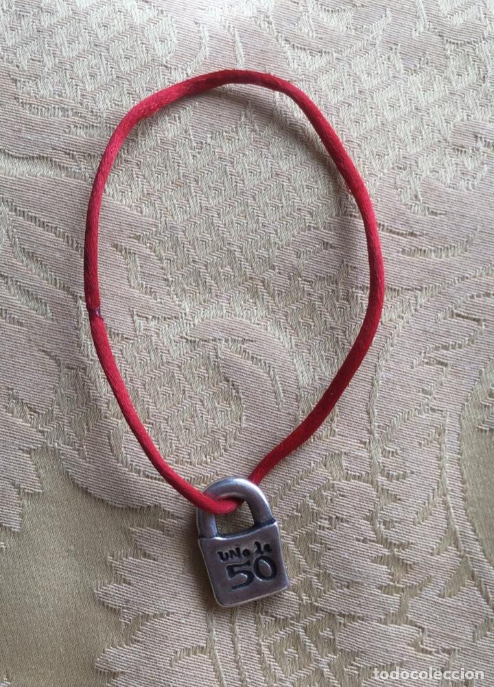 Vintage: CHARM COLGANTE CANDADO DE UNO DE 50 - Foto 4