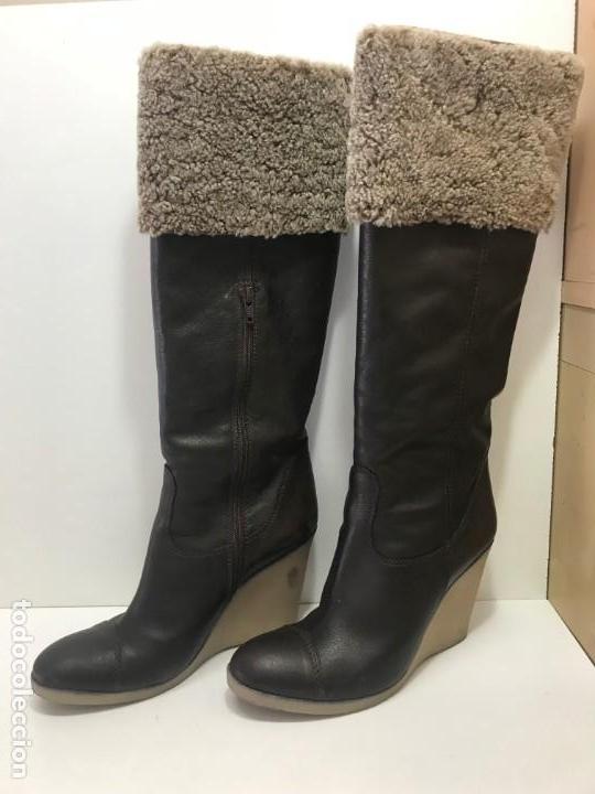 botas altas de piel vintage años 90 marca yhin - Comprar Moda vintage mujer  en todocoleccion - 163998422