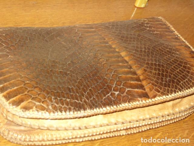 Vintage: ANTIGUO BOLSO DE PIEL DE SERPIENTE. - Foto 13