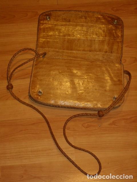 Vintage: ANTIGUO BOLSO DE PIEL DE SERPIENTE. - Foto 14
