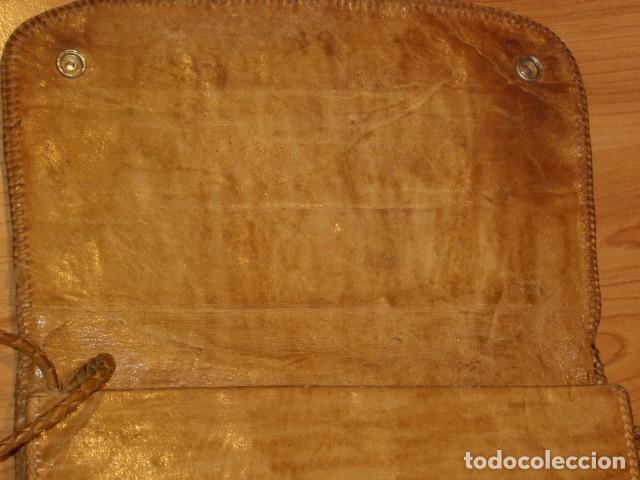 Vintage: ANTIGUO BOLSO DE PIEL DE SERPIENTE. - Foto 15