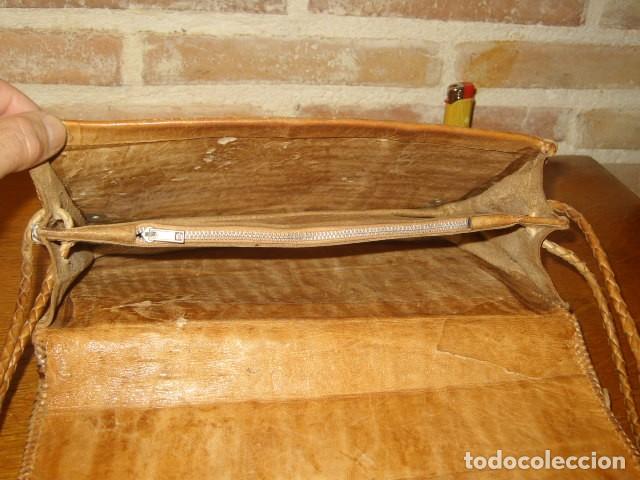 Vintage: ANTIGUO BOLSO DE PIEL DE SERPIENTE. - Foto 20
