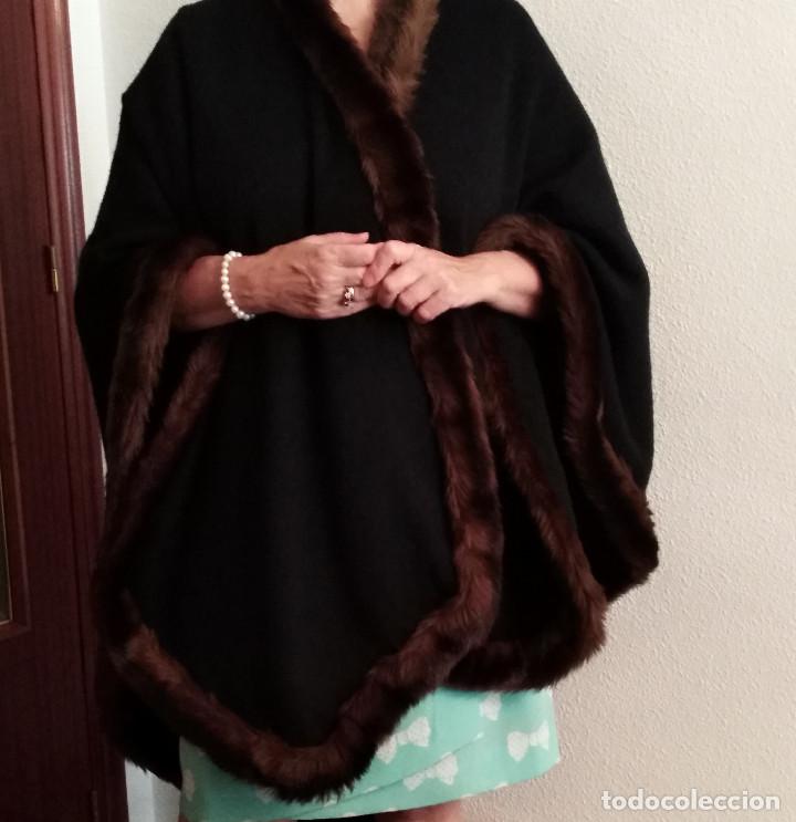 Bufandas Mujer Invierno Capa Poncho Imitado Cachemira Abrigo