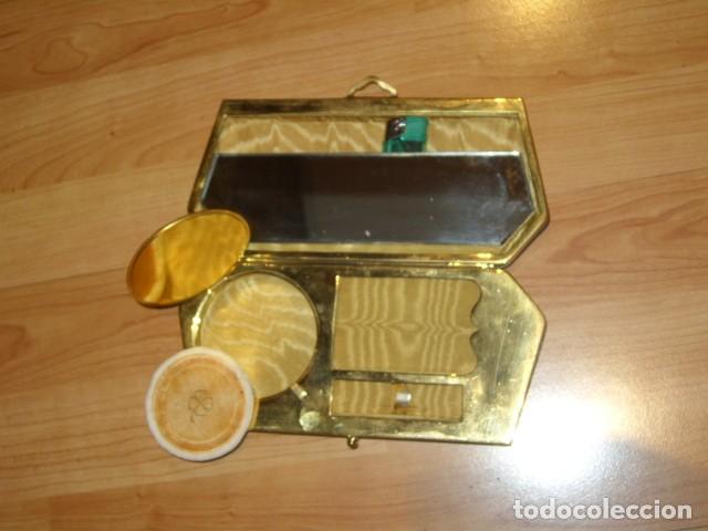 Vintage: POLVERA TOCADOR EN SIMIL CAREY. - Foto 9
