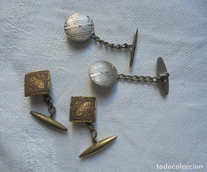 Vintage: 2 pares gemelos vintage - Foto 1