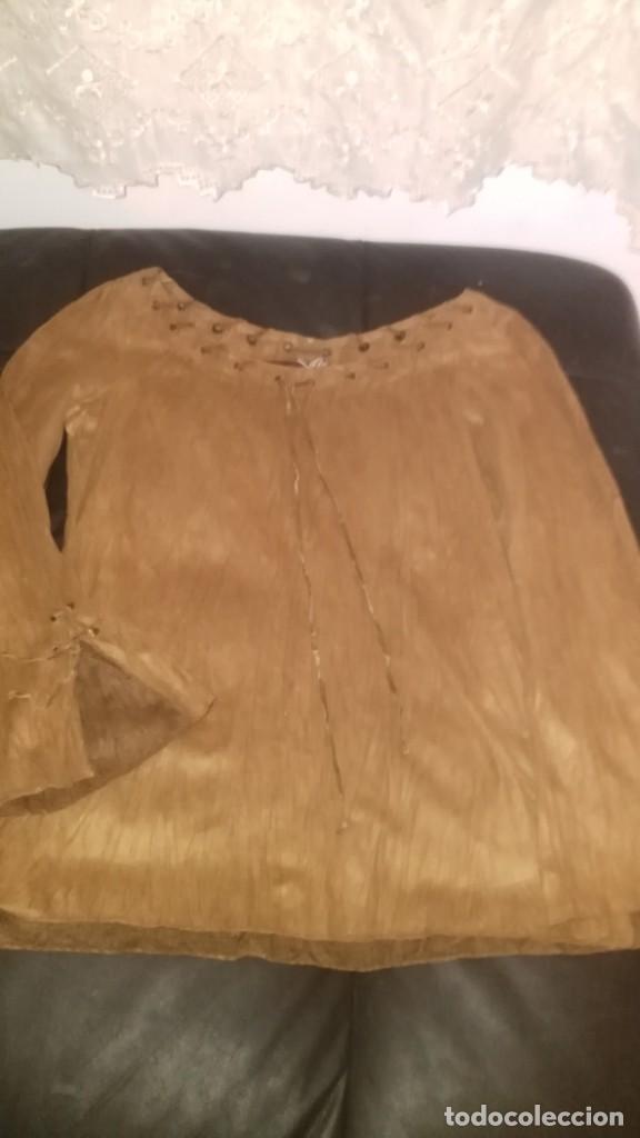 Vintage: Blusa hippie antelina - Foto 8
