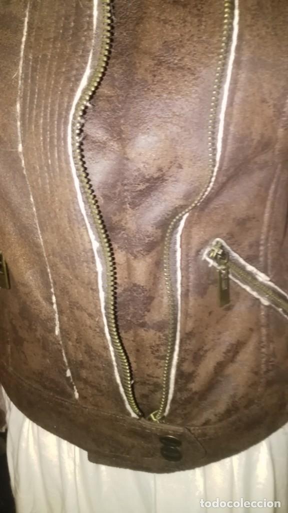Vintage: Chaqueta estilo aviador marr&oacute;n - Foto 4