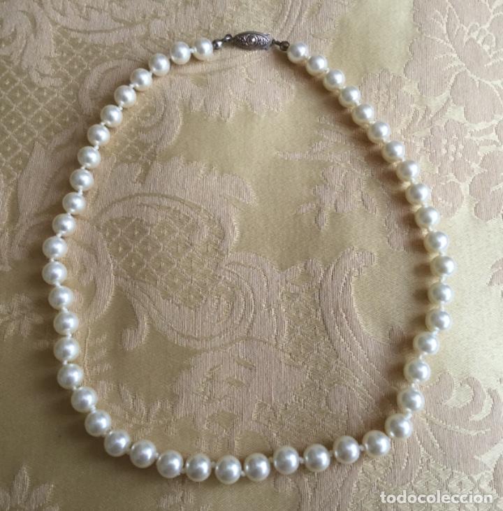 Vintage: COLLAR VINTAGE DE PERLAS NO NATURALES - Foto 6