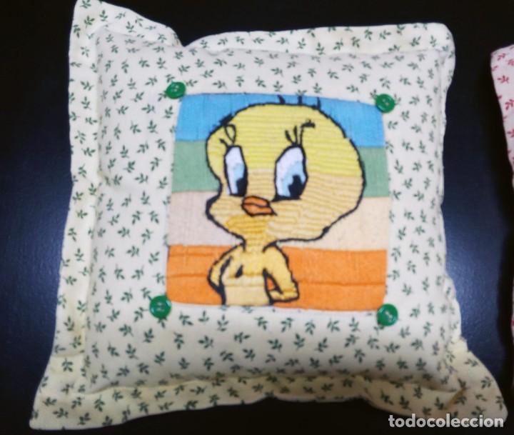 Vintage: cojines peque&ntilde;os bordados - Foto 3