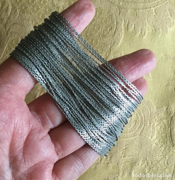 Vintage: PULSERA DE METAL PLATEADO MATE - Foto 3