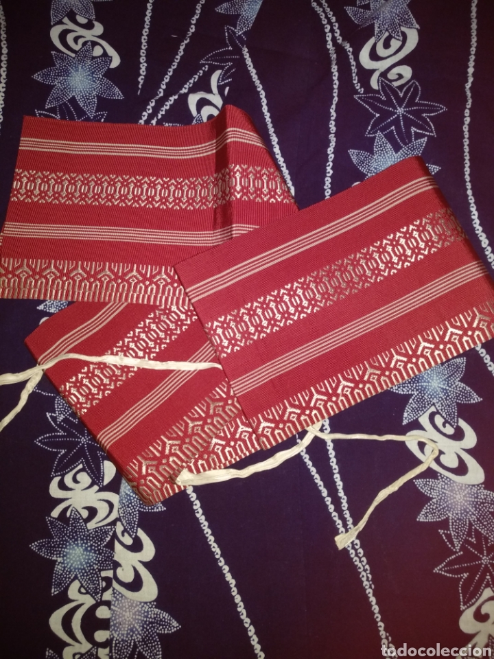 Vintage: KIMONO JAPON&Eacute;S ALGOD&Oacute;N CON OBI EN SEDA. - Foto 6