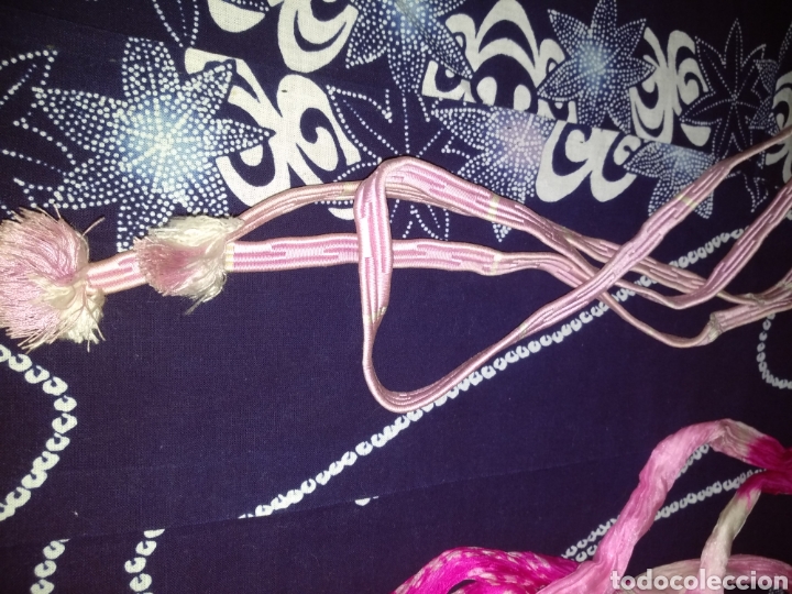Vintage: KIMONO JAPON&Eacute;S ALGOD&Oacute;N CON OBI EN SEDA. - Foto 10