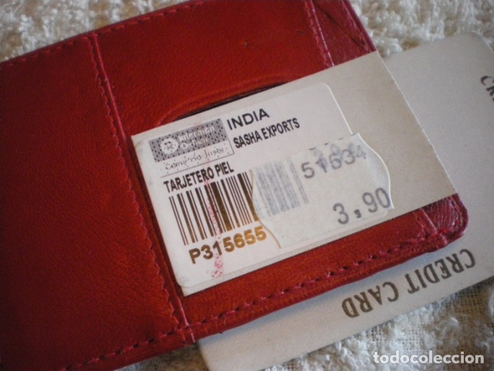 Vintage: TARJETERO DE BOLSILLO NUEVA PROCEDENTE DE LA INDIA - Foto 6