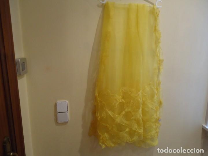 Vintage: CHAL AMARILLO DE SEDA - Foto 3