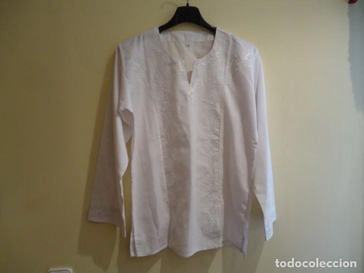 Vintage: BLUSON BLANCO BORDADO - Foto 1