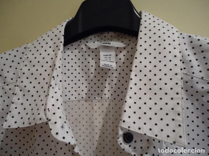 Vintage: CAMISA BLANCA DE LUNARES - Foto 2