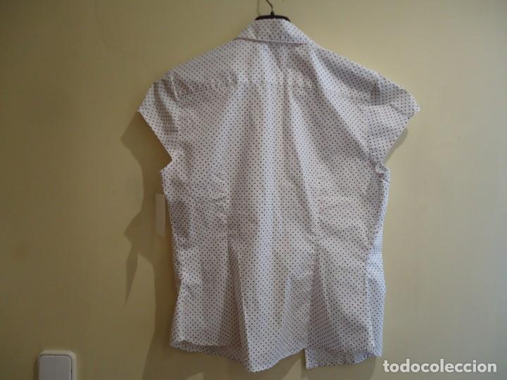 Vintage: CAMISA BLANCA DE LUNARES - Foto 4