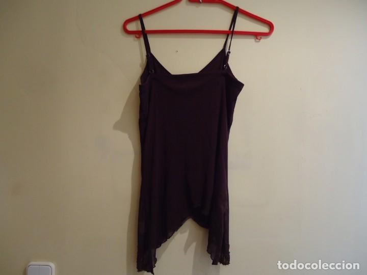 Vintage: TOP DE TIRANTES MARRON - Foto 4