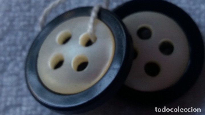 Vintage: Botones azules con nacar blanco - Foto 4