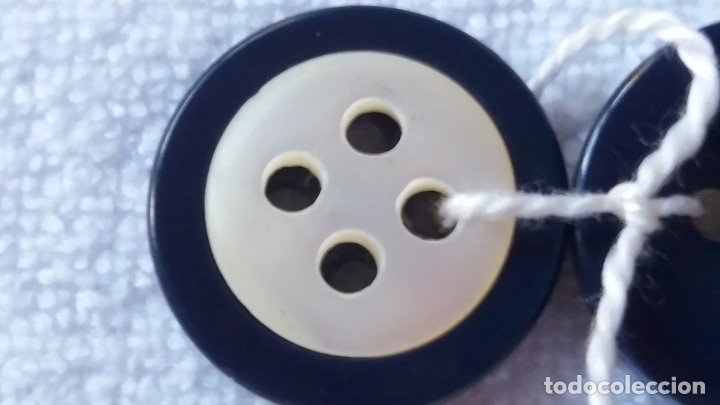 Vintage: Botones azules con nacar blanco - Foto 5