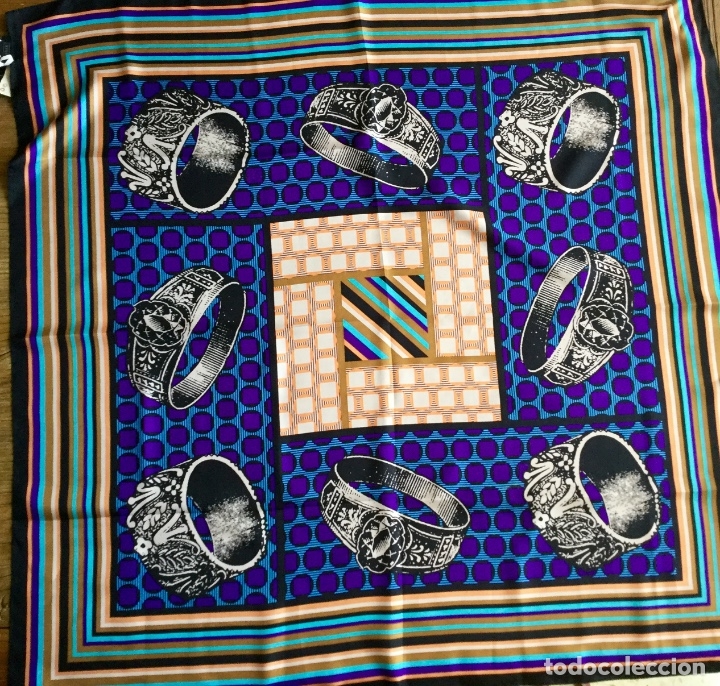Vintage: PA&Ntilde;UELO DE SEDA 90x90cm - Foto 2