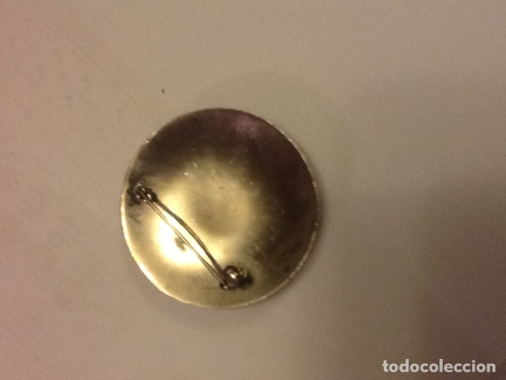 Vintage: BROCHE METAL Y ESMALTE VERDE - Foto 3