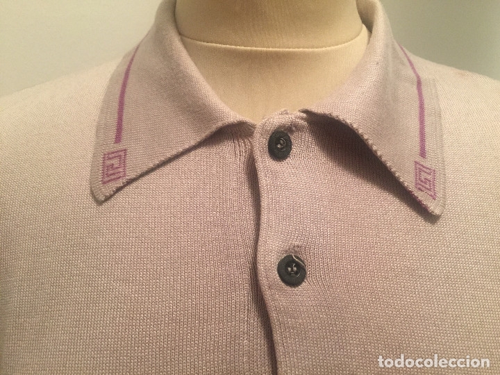 Vintage: VERSACE POLO GRIS Y MORADO - Foto 2