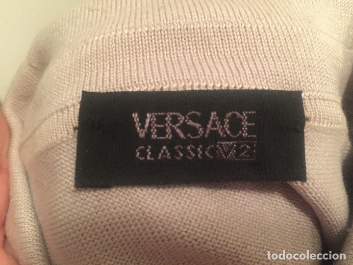 Vintage: VERSACE POLO GRIS Y MORADO - Foto 5