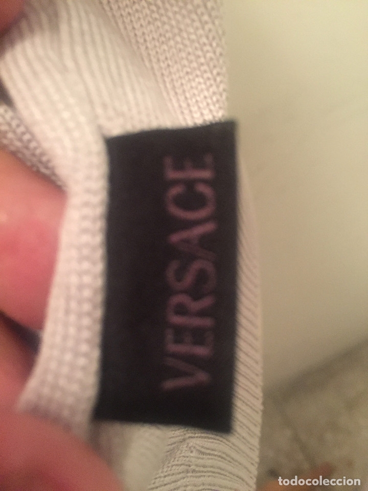 Vintage: VERSACE POLO GRIS Y MORADO - Foto 7