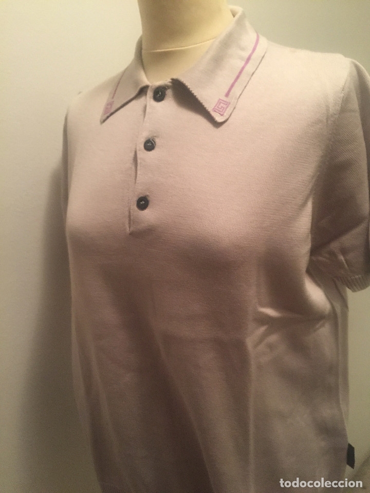 Vintage: VERSACE POLO GRIS Y MORADO - Foto 9