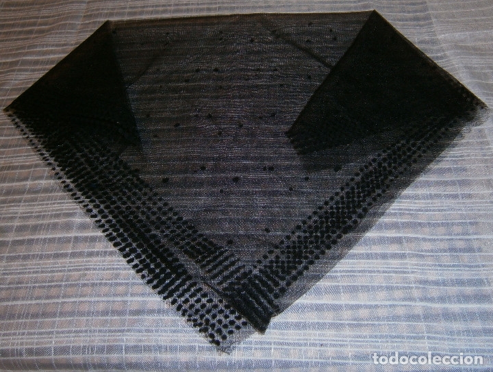 Vintage: mantilla con topitos  95 cms de largas  x 45 cms de ancha - Foto 1