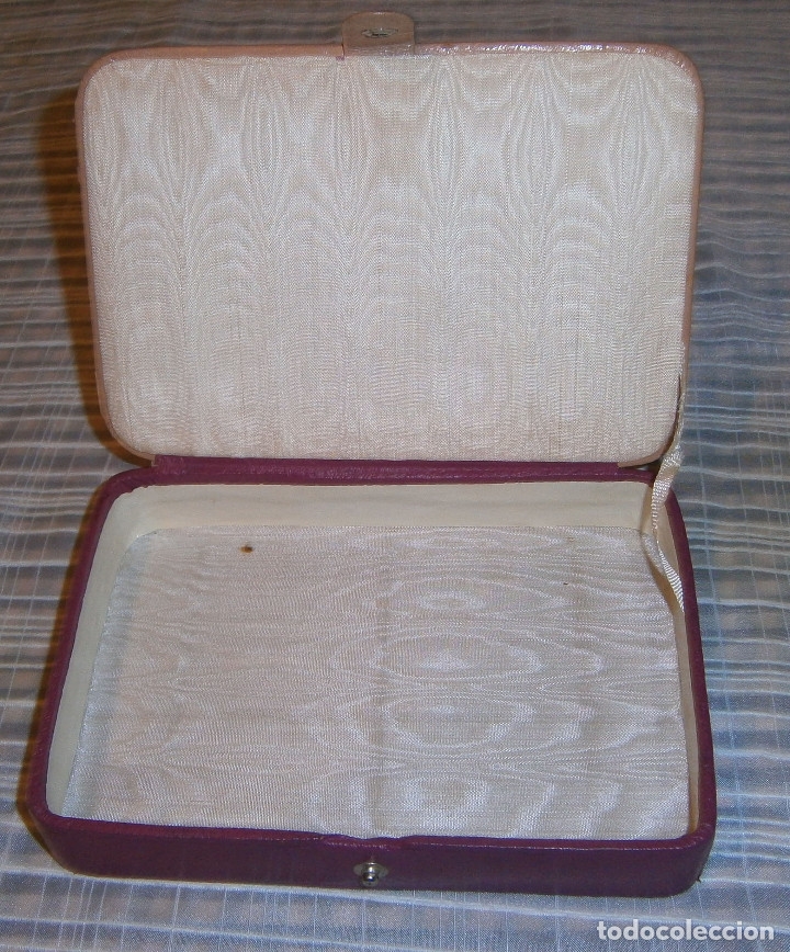 Vintage: caja semipiel para guardar pa&ntilde;uelos - Foto 2