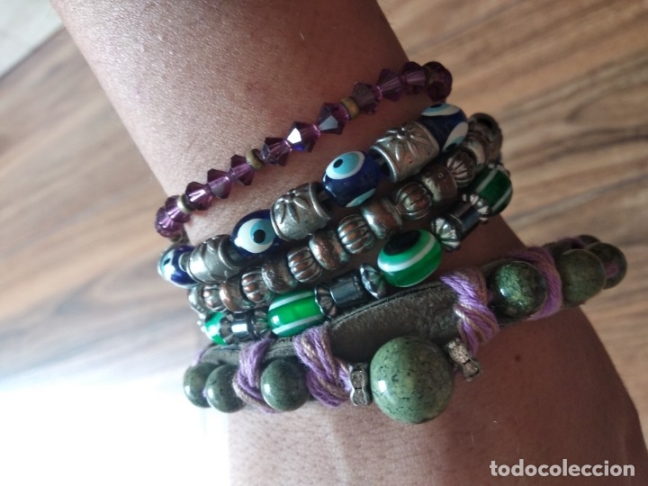 Vintage: lote de 5 brazaletes o pulseras. - Foto 1