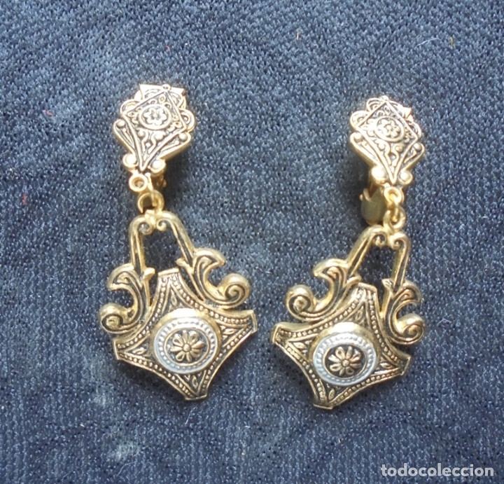 Vintage: Par pendientes vintage Toledianos - Foto 1