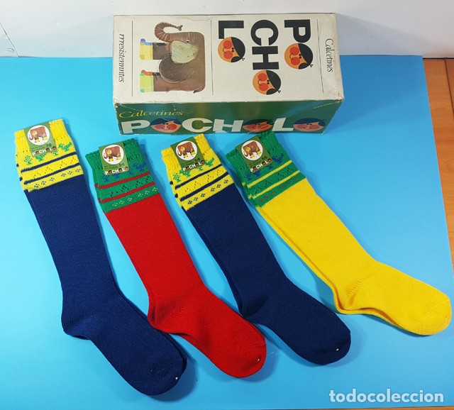 caja con pares de calcetines pocholo sport fa - Comprar Complementos Vintage de Segunda Mano en todocoleccion