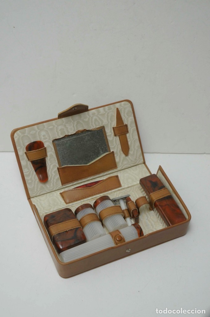 Vintage: NECESER DE VIAJE SIMIL CAREY - Foto 2