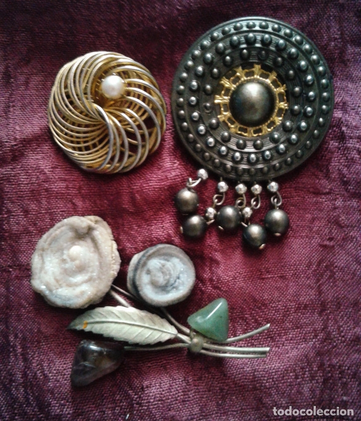Vintage: 3 BROCHES VINTAGE - lote - Foto 1