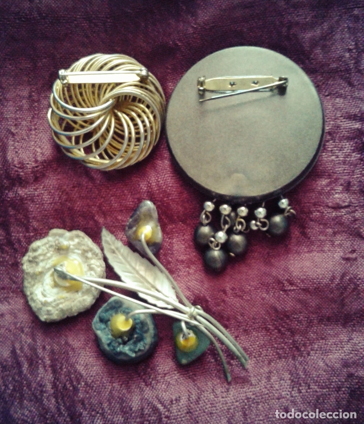 Vintage: 3 BROCHES VINTAGE - lote - Foto 2