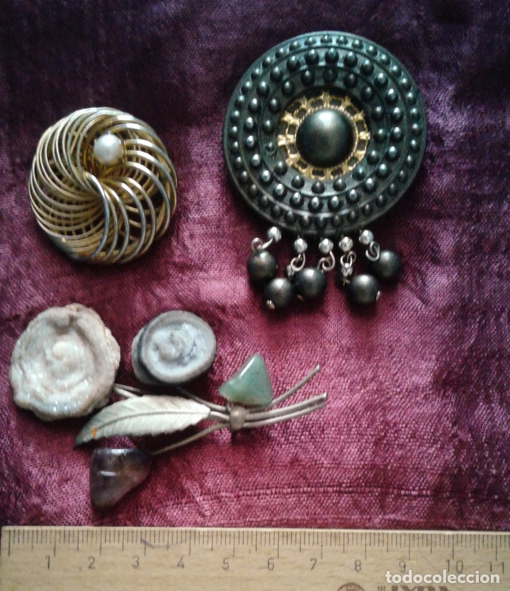 Vintage: 3 BROCHES VINTAGE - lote - Foto 3