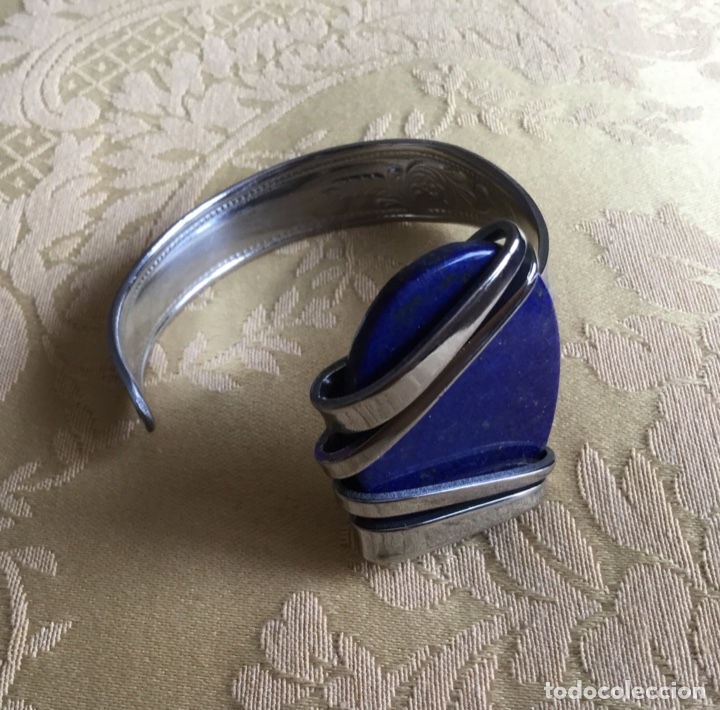 Vintage: PULSERA TENEDOR, CON LAPISLAZULI - Foto 1
