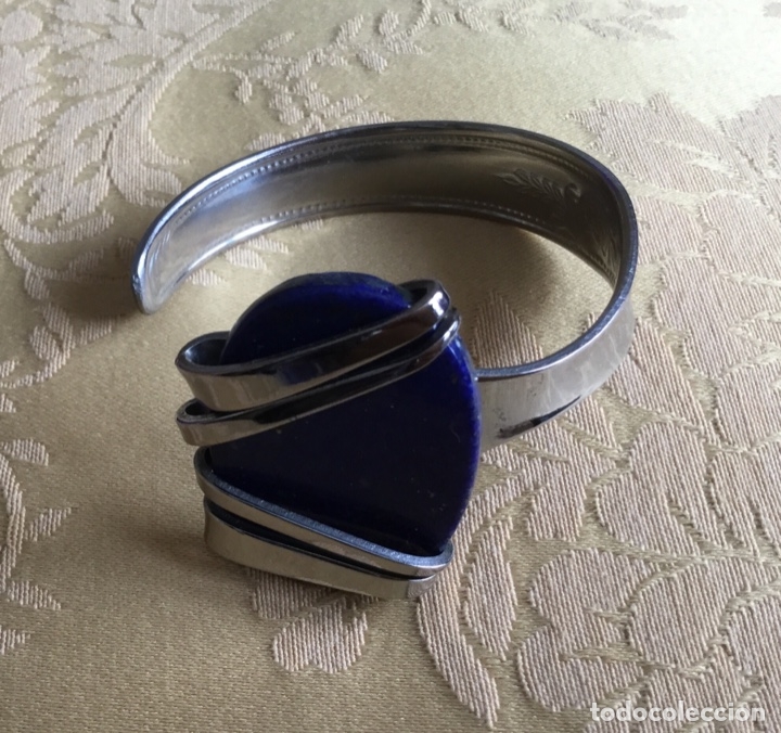 Vintage: PULSERA TENEDOR, CON LAPISLAZULI - Foto 2