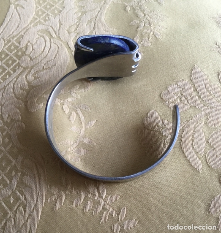 Vintage: PULSERA TENEDOR, CON LAPISLAZULI - Foto 4