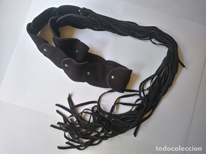 Vintage: CINTURON DE ANTE CON FLECOS - Foto 4